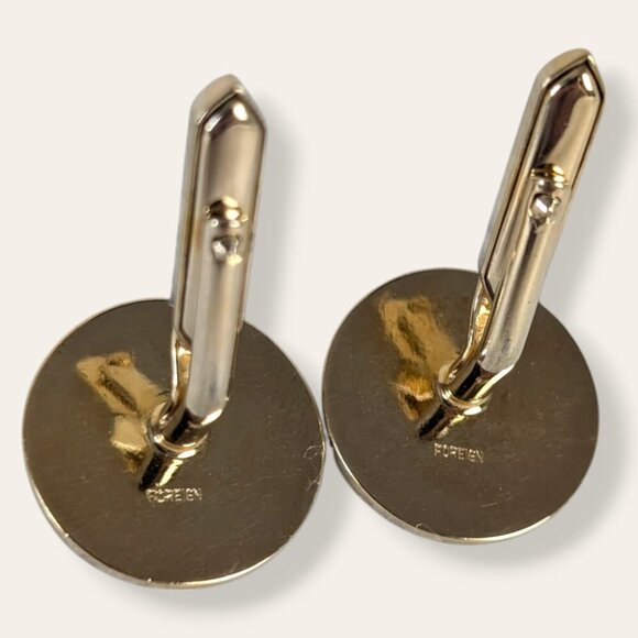 Vintage Connemara Marble Cufflinks - Picture 5 of 6